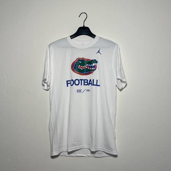 Florida Gators Jordan Brand Team Football Legend T-Shirt - Heathered White - Picture 1 of 8
